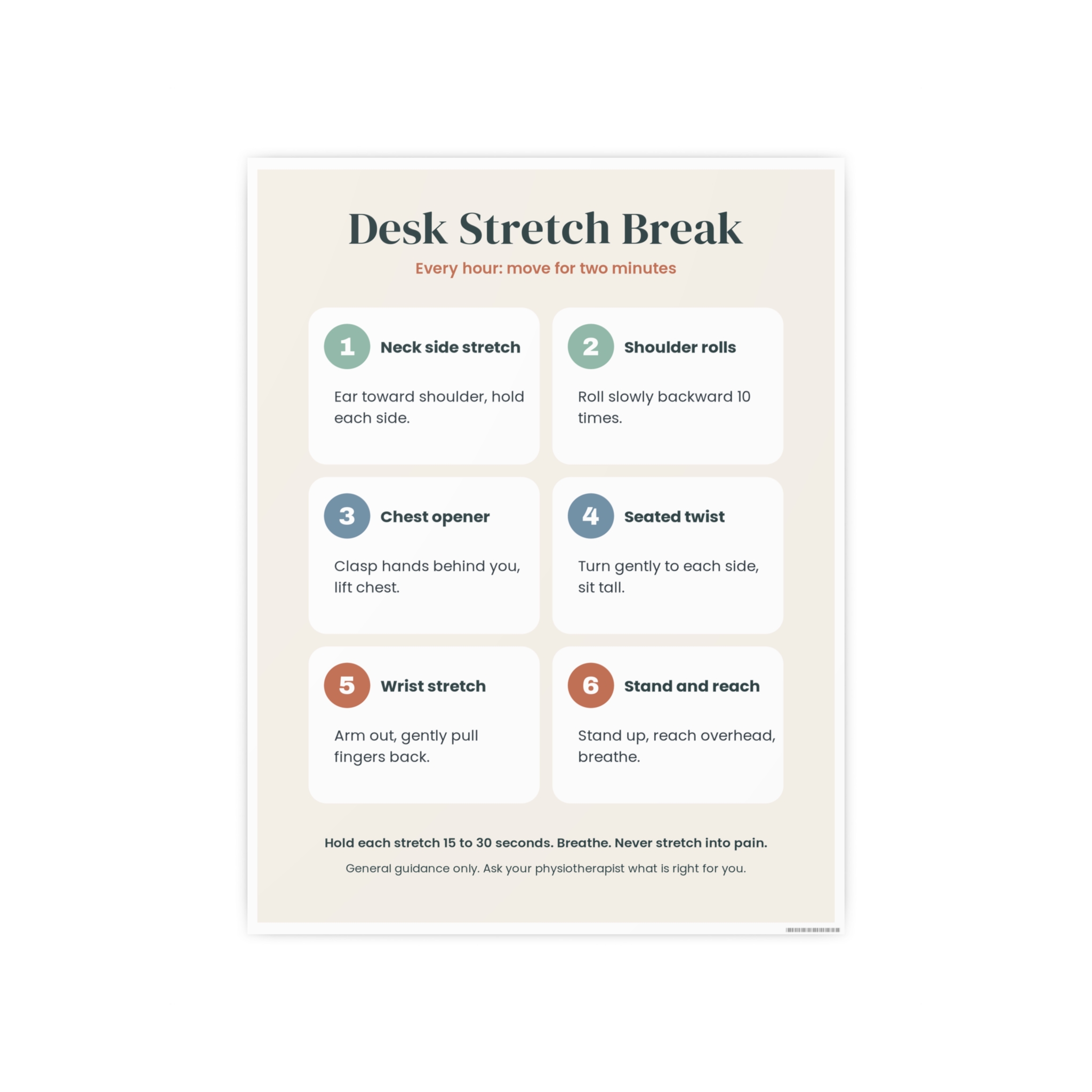 Desk Stretch Break Poster, view 7