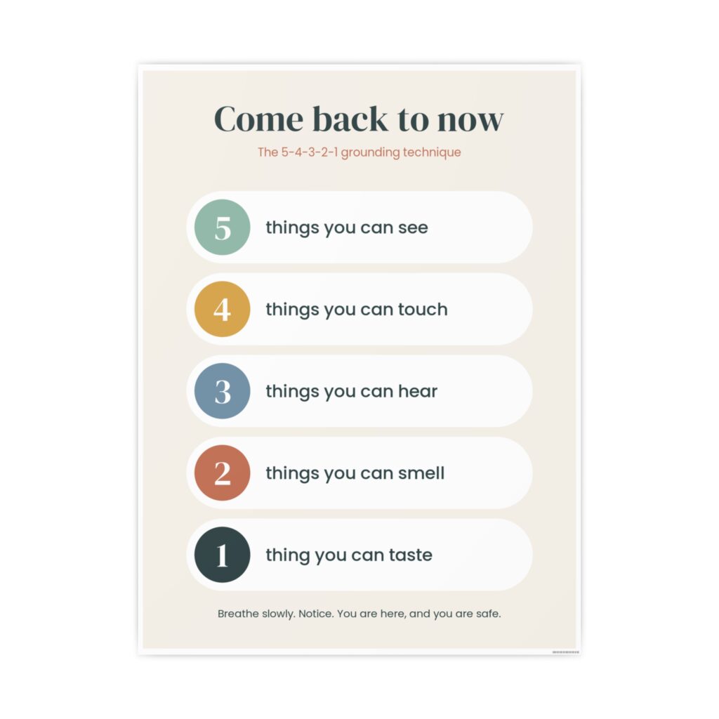 5-4-3-2-1 Grounding Poster by OnlinePrint.ca