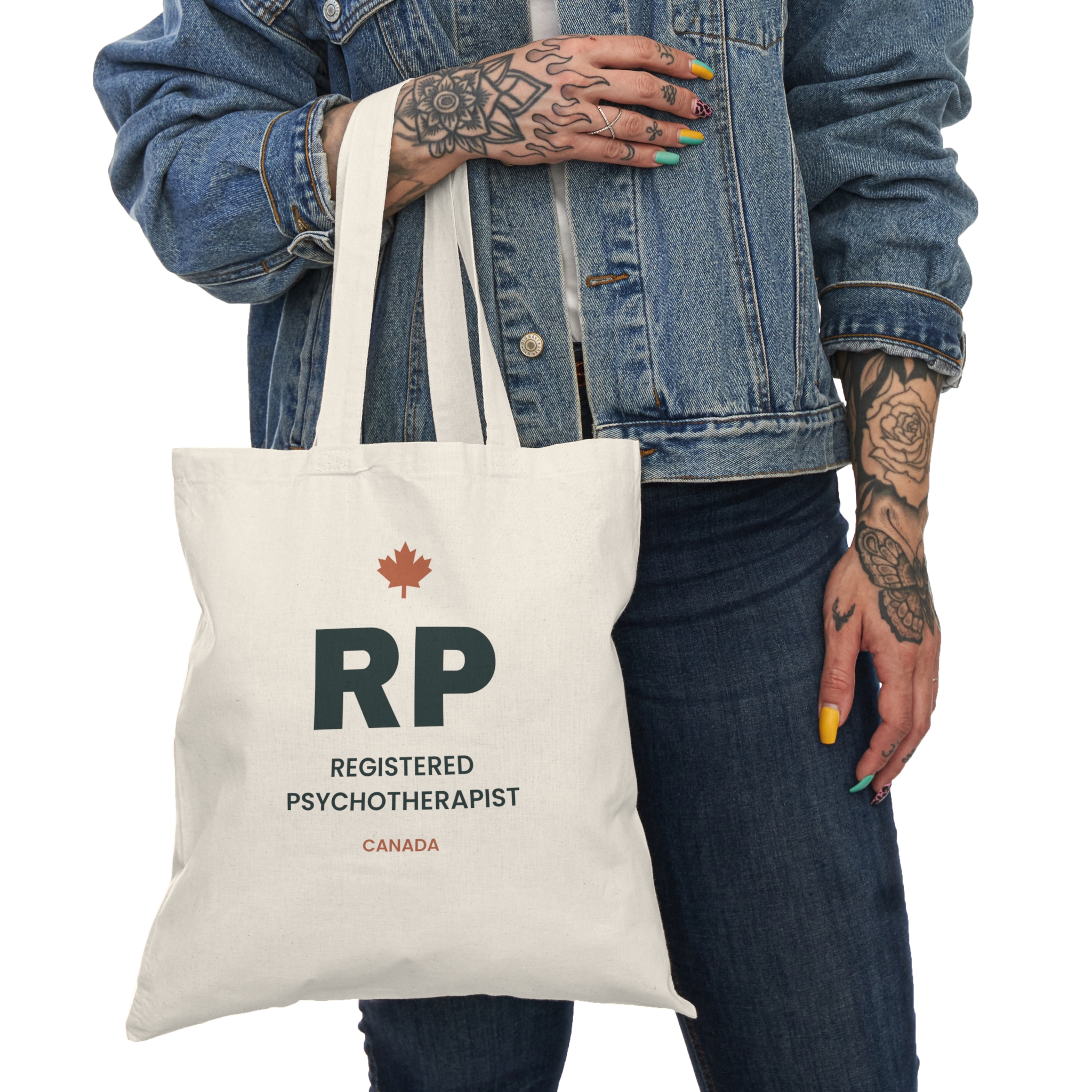 RP Registered Psychotherapist Tote Bag – Psychotherapist Gift - Image 3