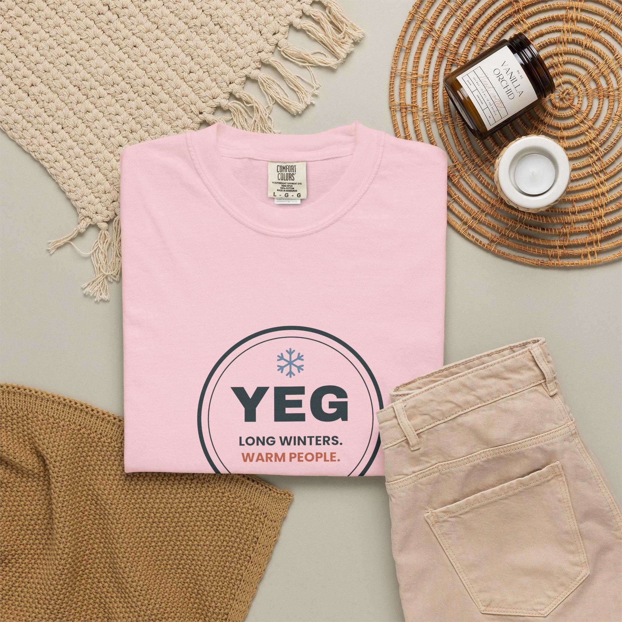 YEG Long Winters Warm People T-Shirt – Edmonton Gift - Image 24