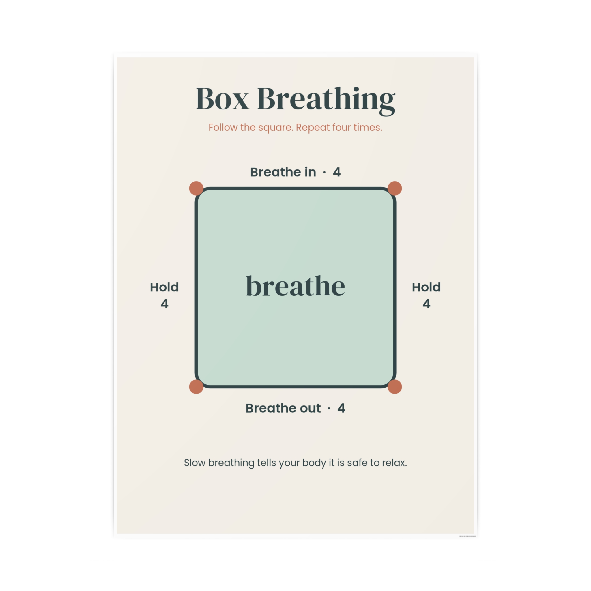 Box Breathing Poster, view 4