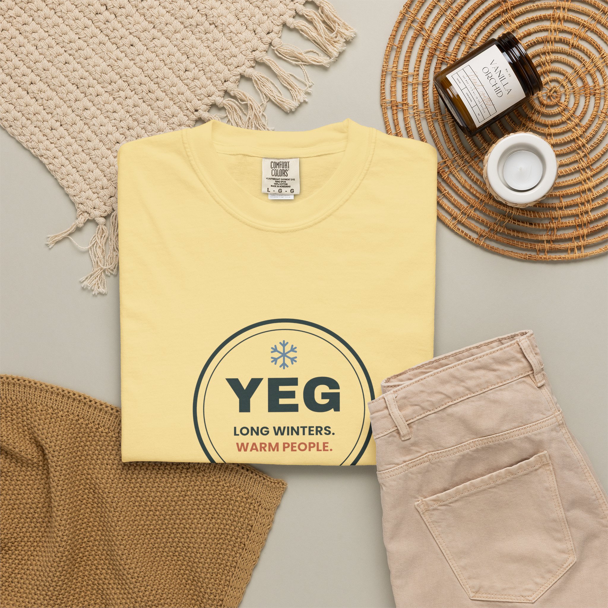 YEG Long Winters Warm People T-Shirt – Edmonton Gift - Image 12