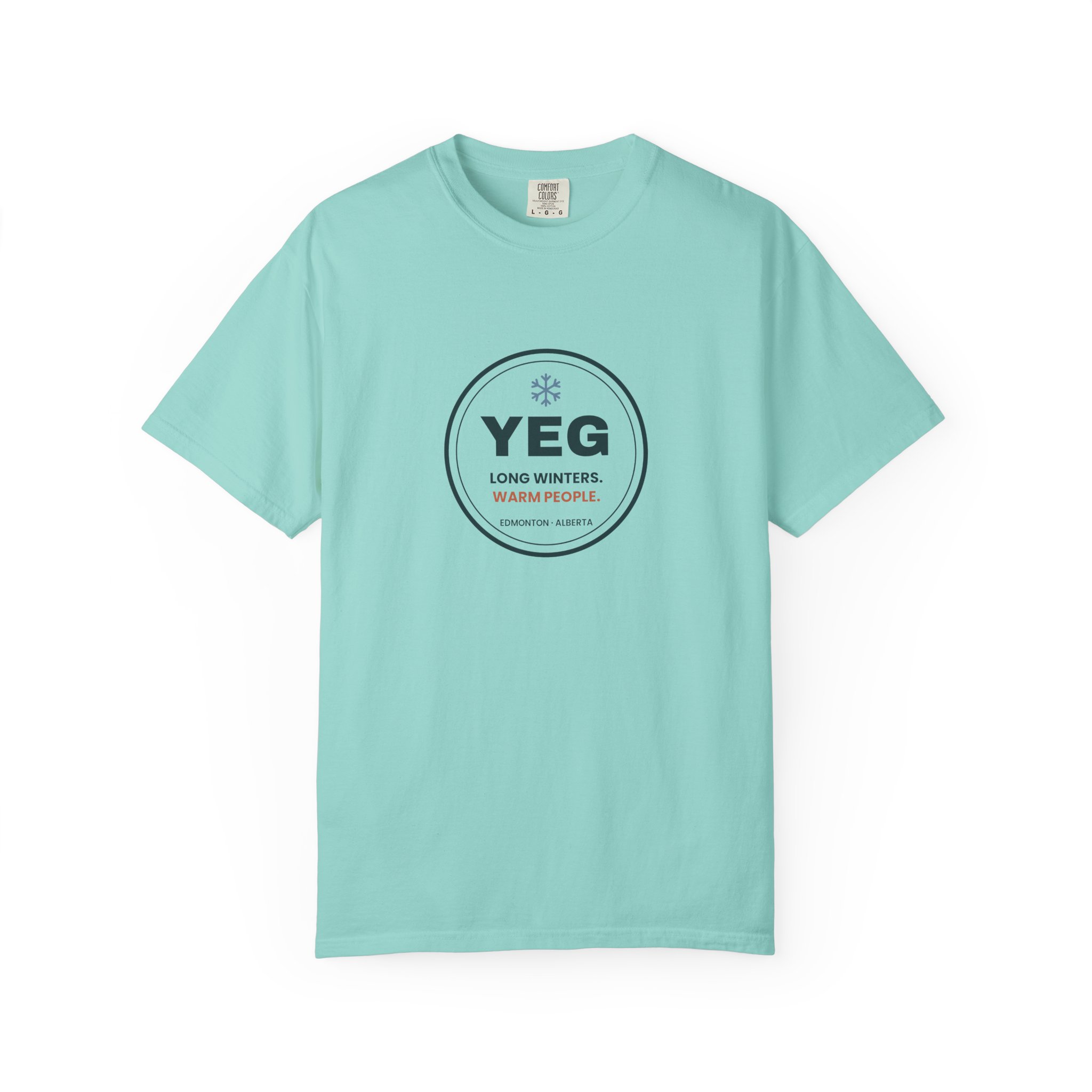YEG Long Winters Warm People T-Shirt – Edmonton Gift - Image 13