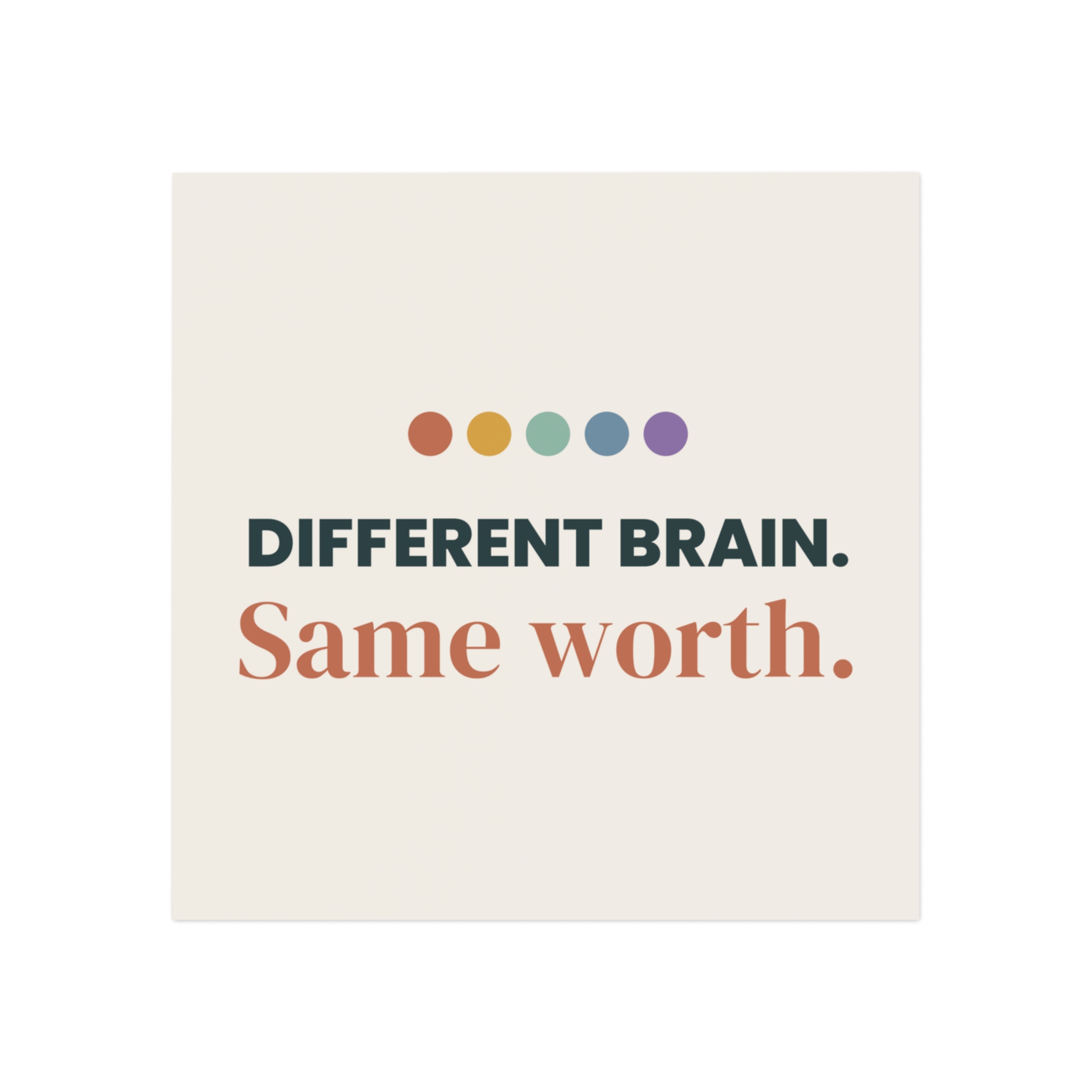 Different Brain, Same Worth Magnet – Neurodiversity Gift