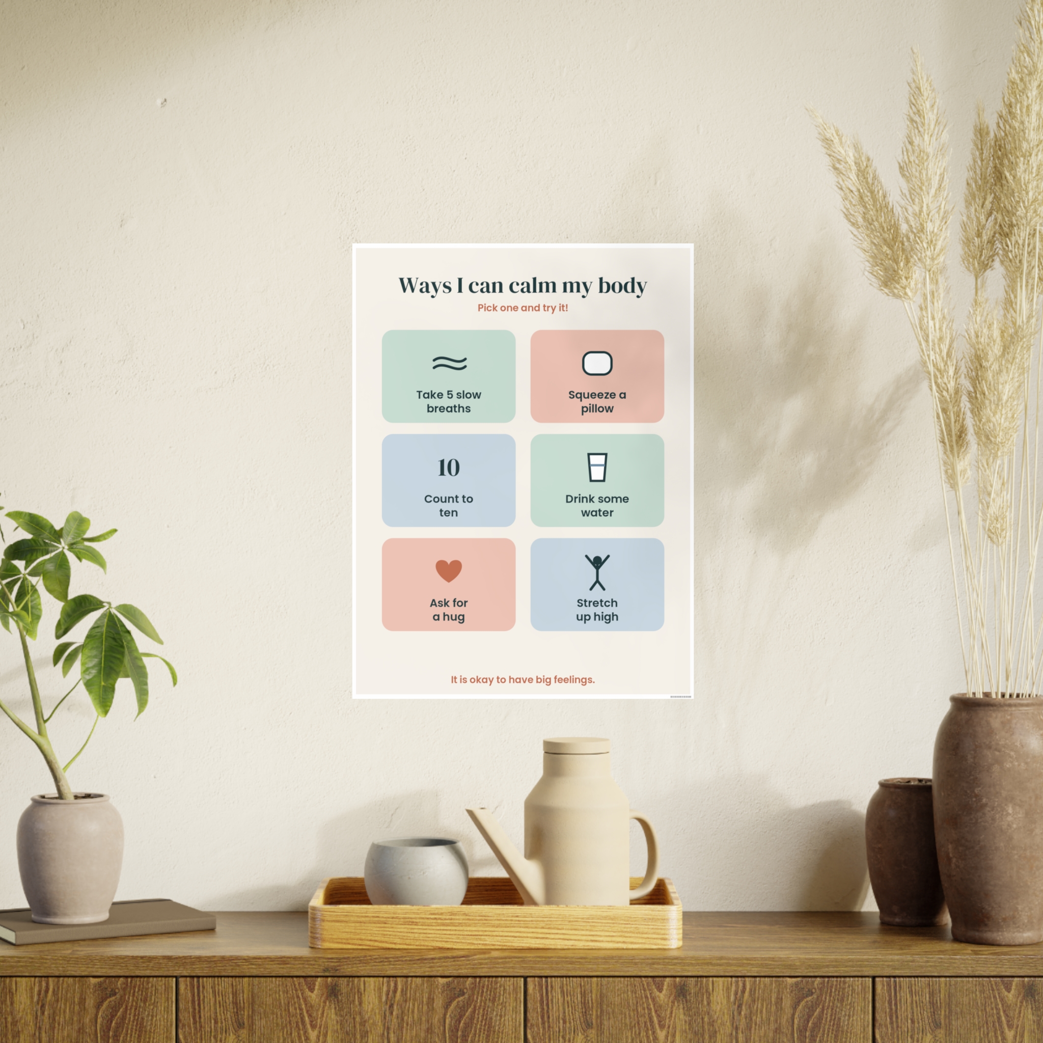 Ways I Can Calm My Body Poster, view 3