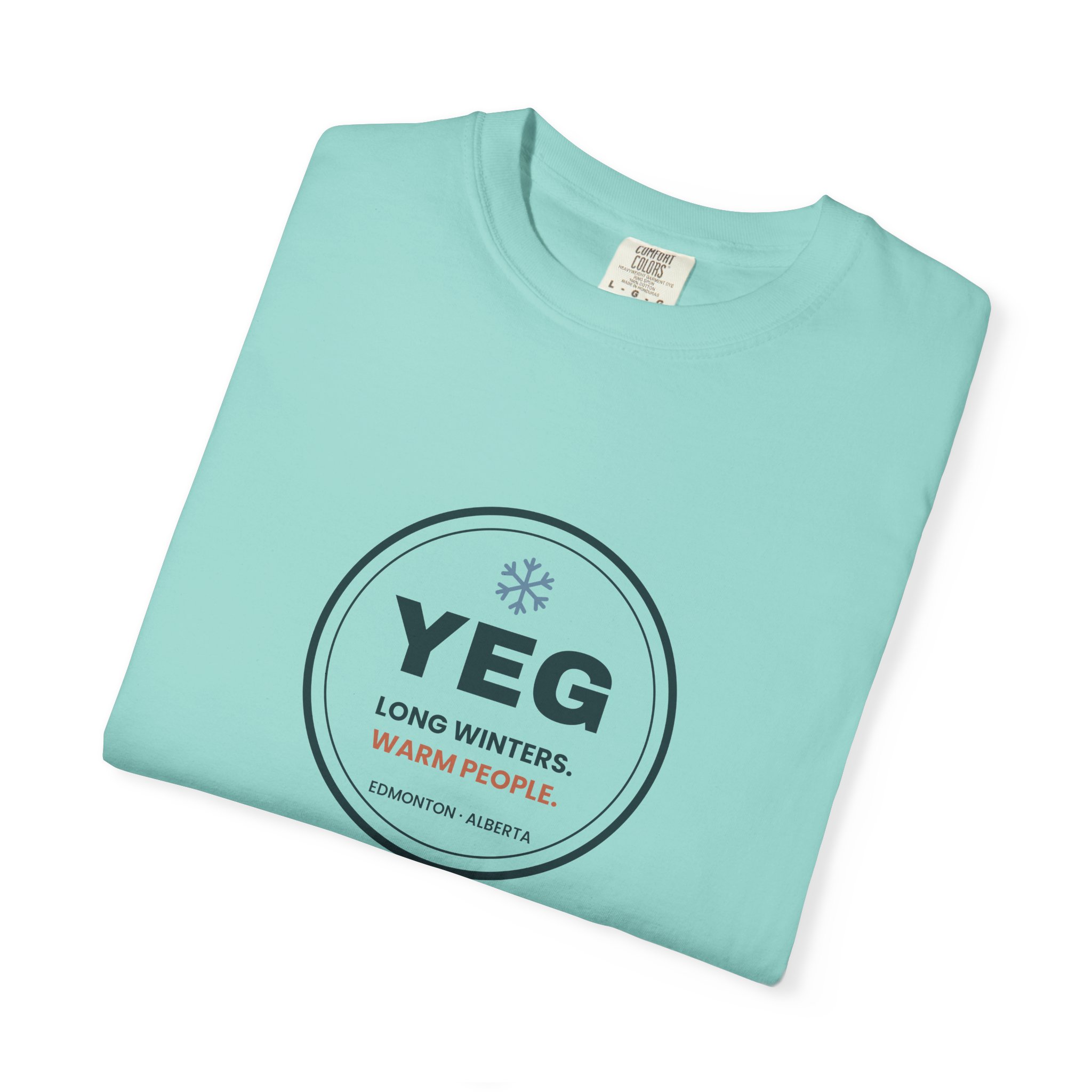 YEG Long Winters Warm People T-Shirt – Edmonton Gift - Image 15