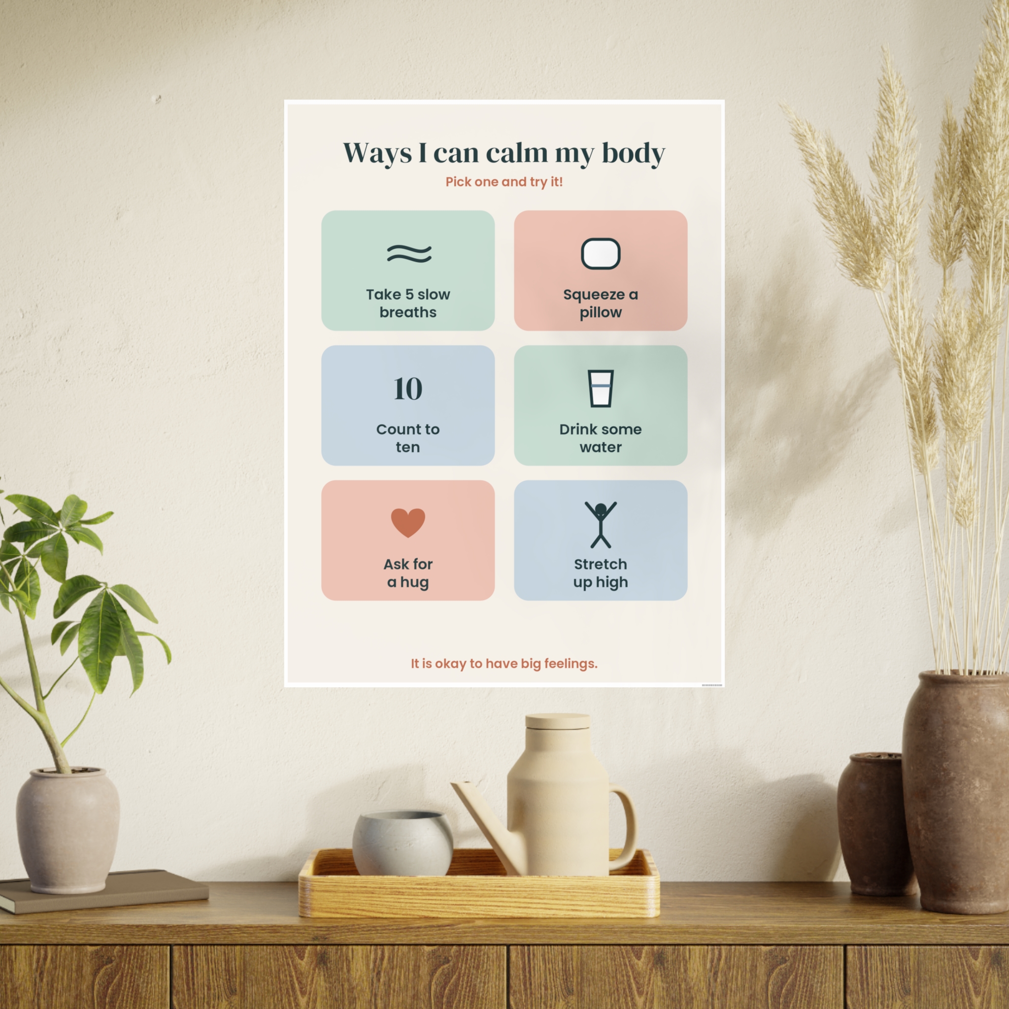 Ways I Can Calm My Body Poster, view 6