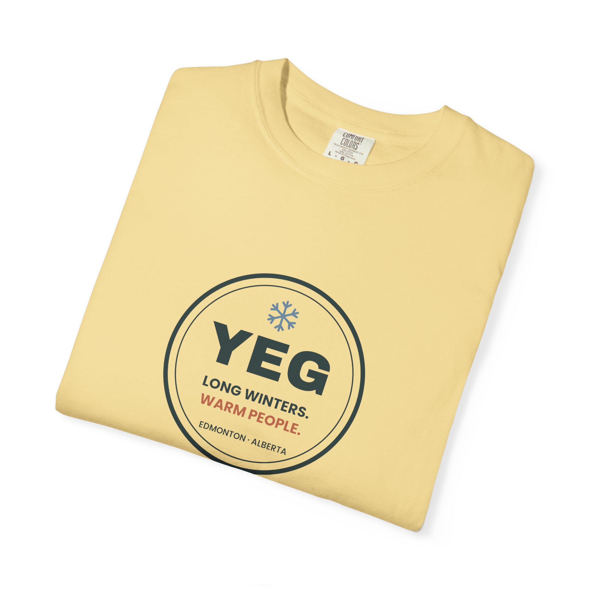YEG Long Winters Warm People T-Shirt – Edmonton Gift - Image 11