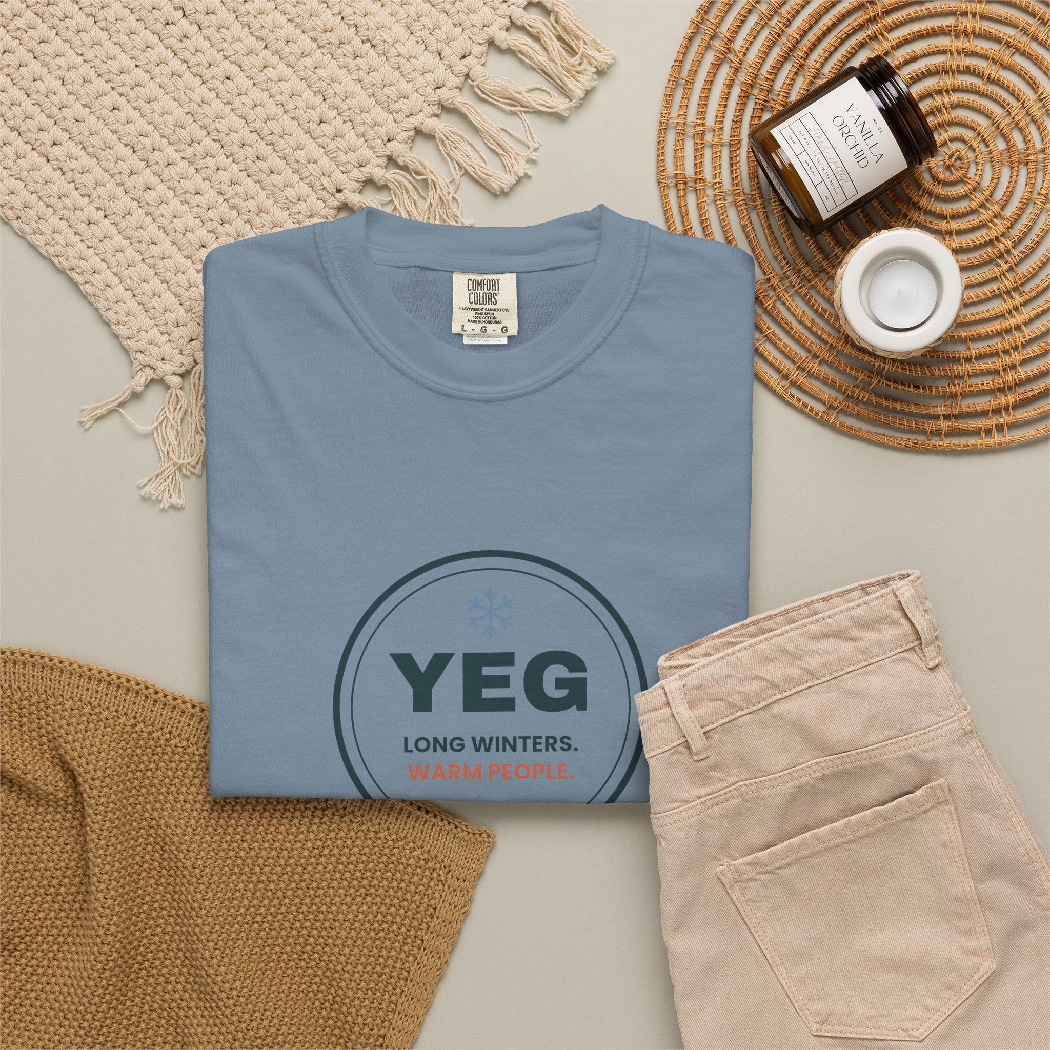 YEG Long Winters Warm People T-Shirt – Edmonton Gift - Image 20