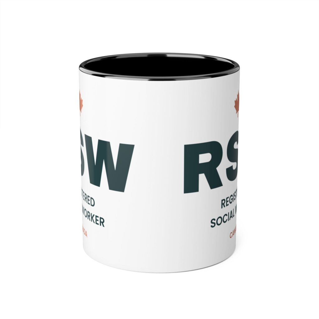 RSW Registered Social Worker Mug by OnlinePrint.ca