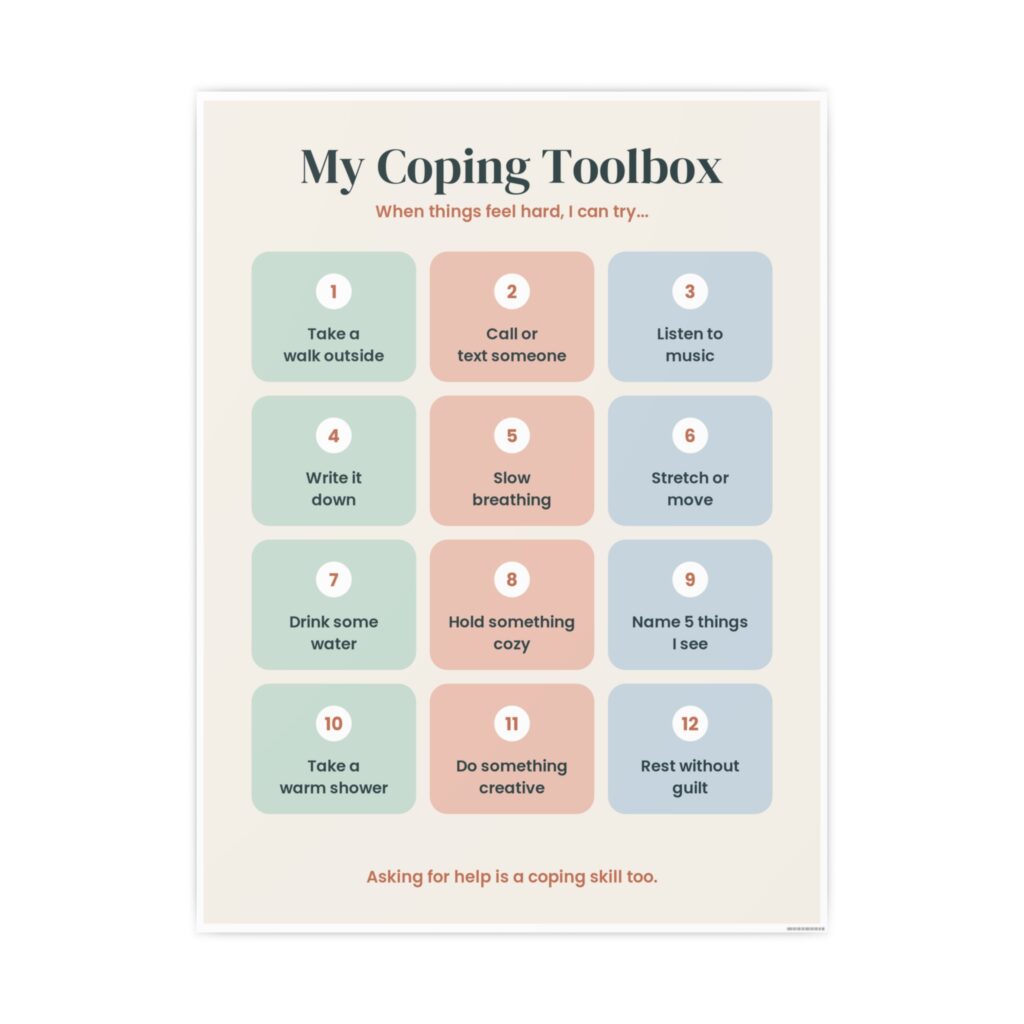 My Coping Toolbox Poster by OnlinePrint.ca