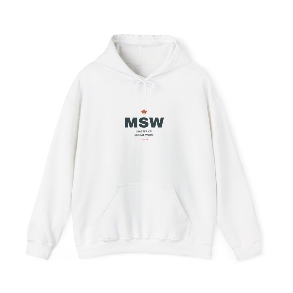 MSW Master of Social Work Hoodie – Social Work Graduation Gift