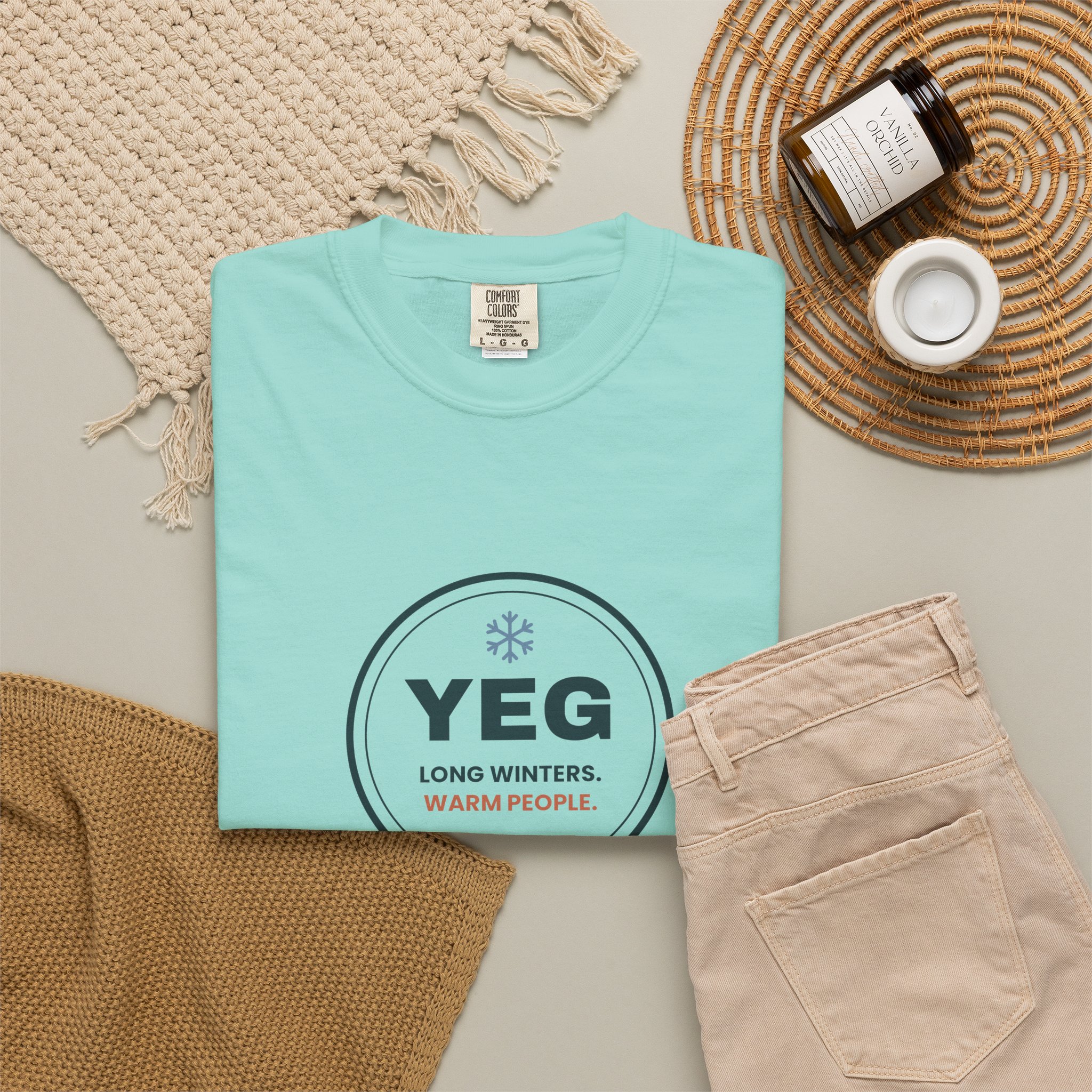 YEG Long Winters Warm People T-Shirt – Edmonton Gift - Image 16