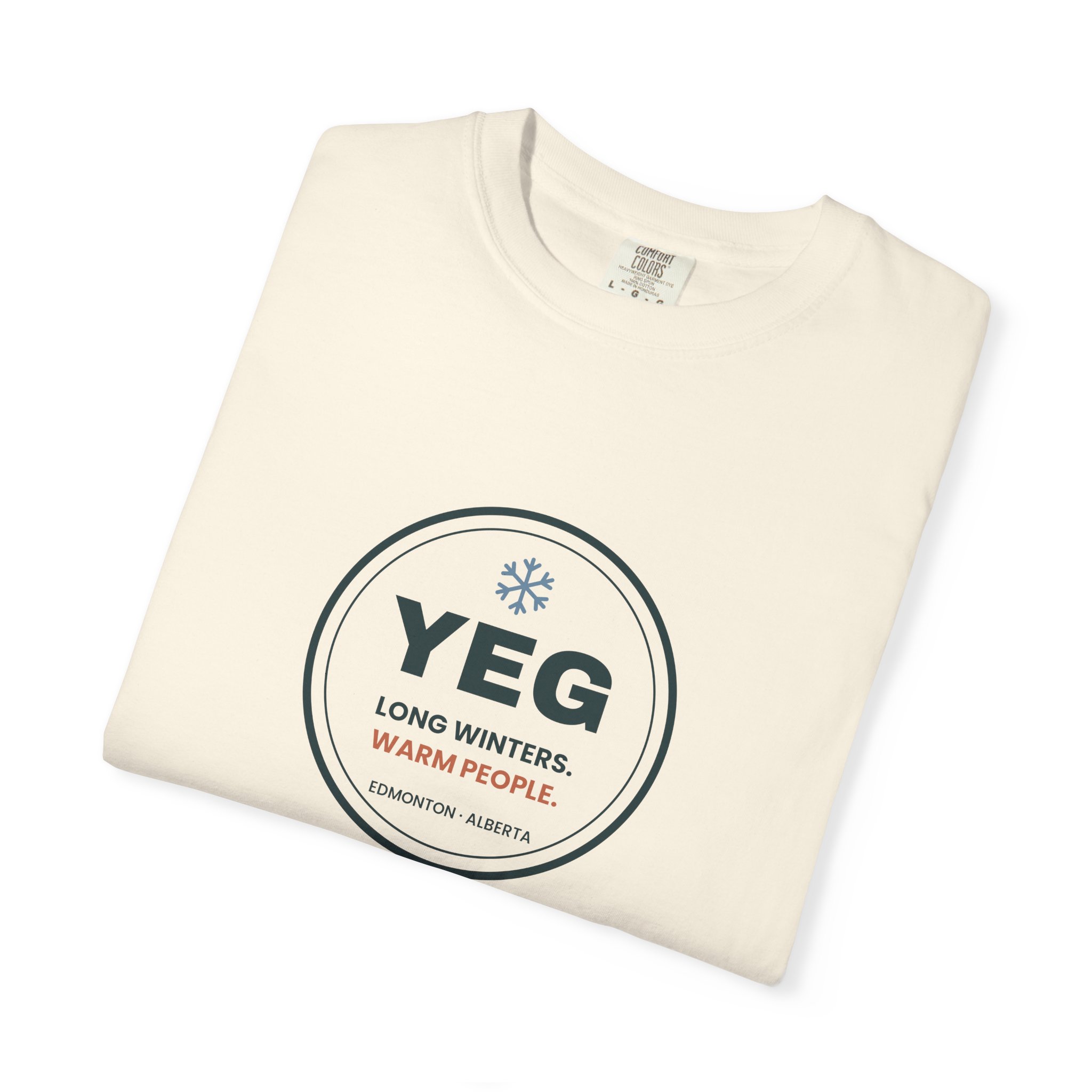 YEG Long Winters Warm People T-Shirt – Edmonton Gift - Image 7