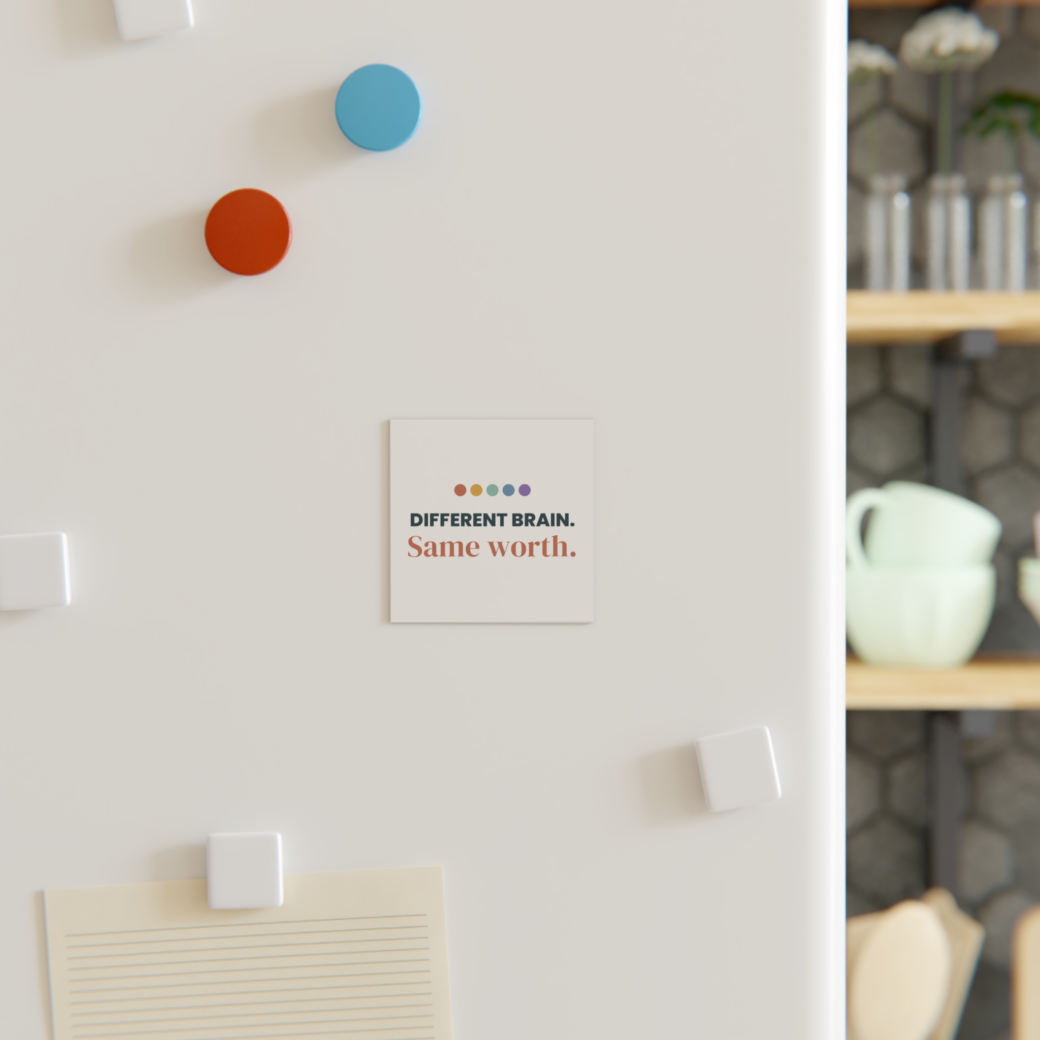 Different Brain, Same Worth Magnet – Neurodiversity Gift - Image 3