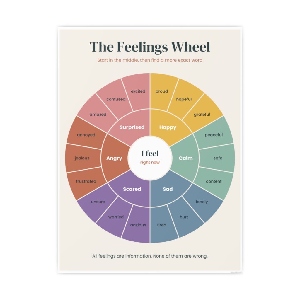 Feelings Wheel Poster by OnlinePrint.ca