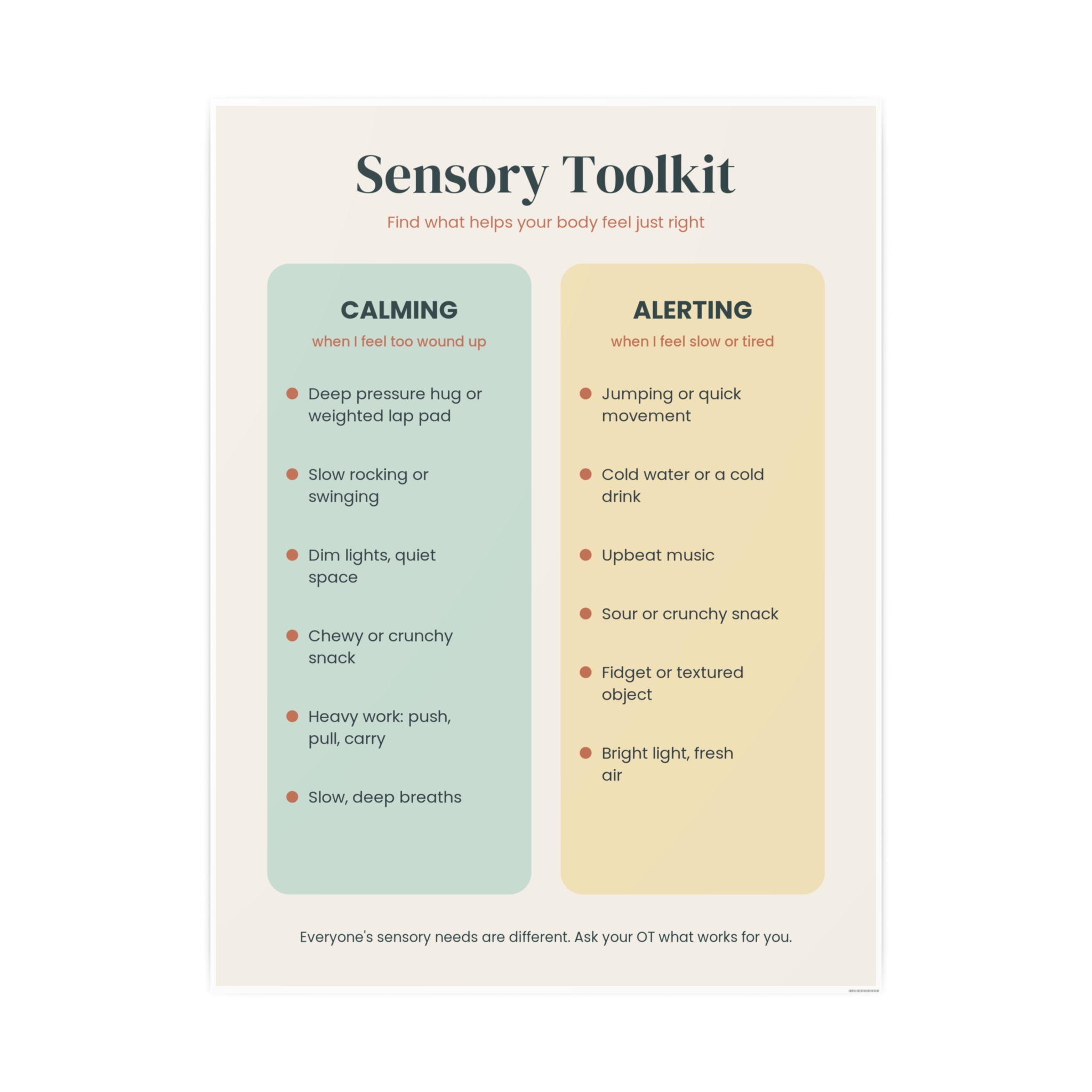 Sensory Toolkit Poster, view 4
