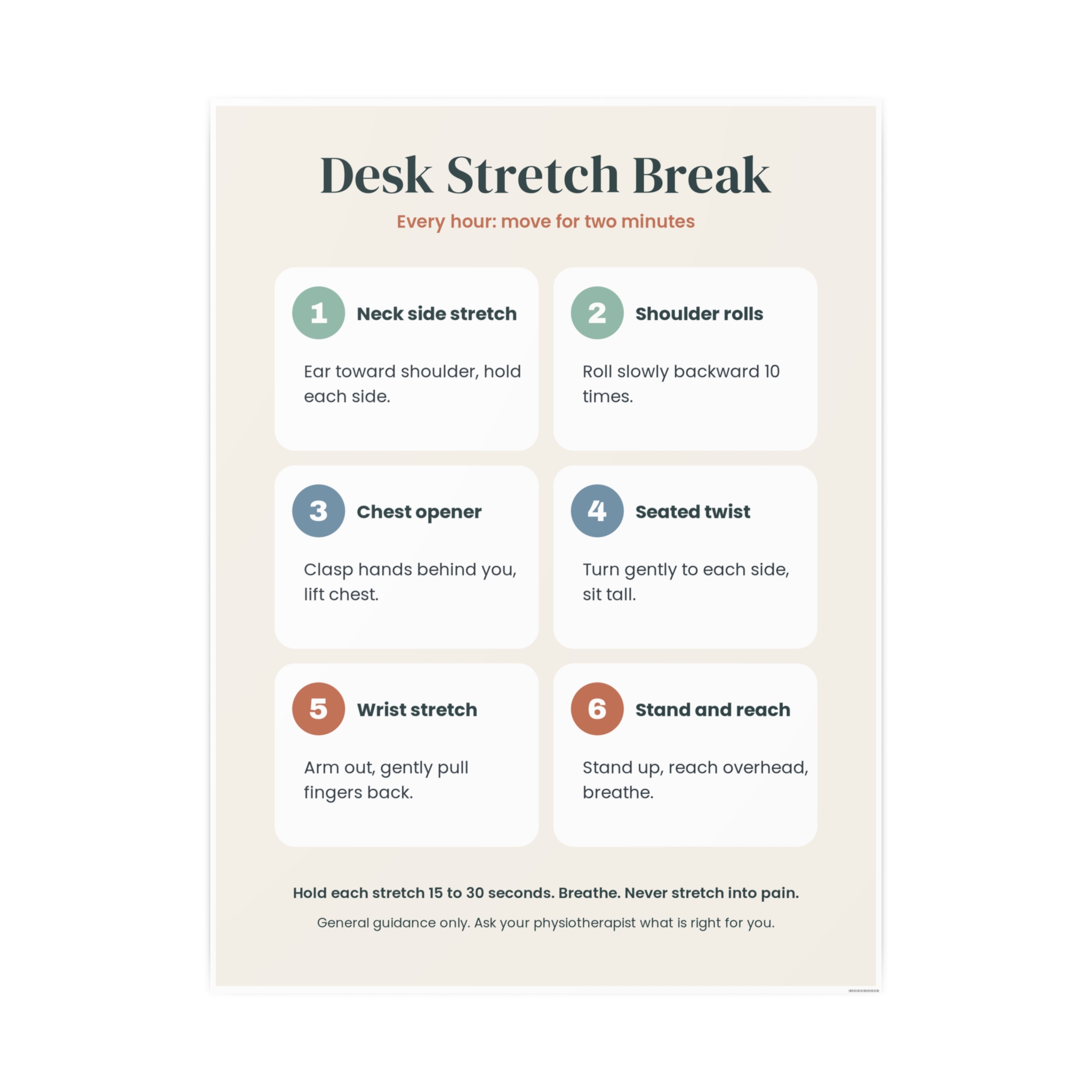 Desk Stretch Break Poster, view 4