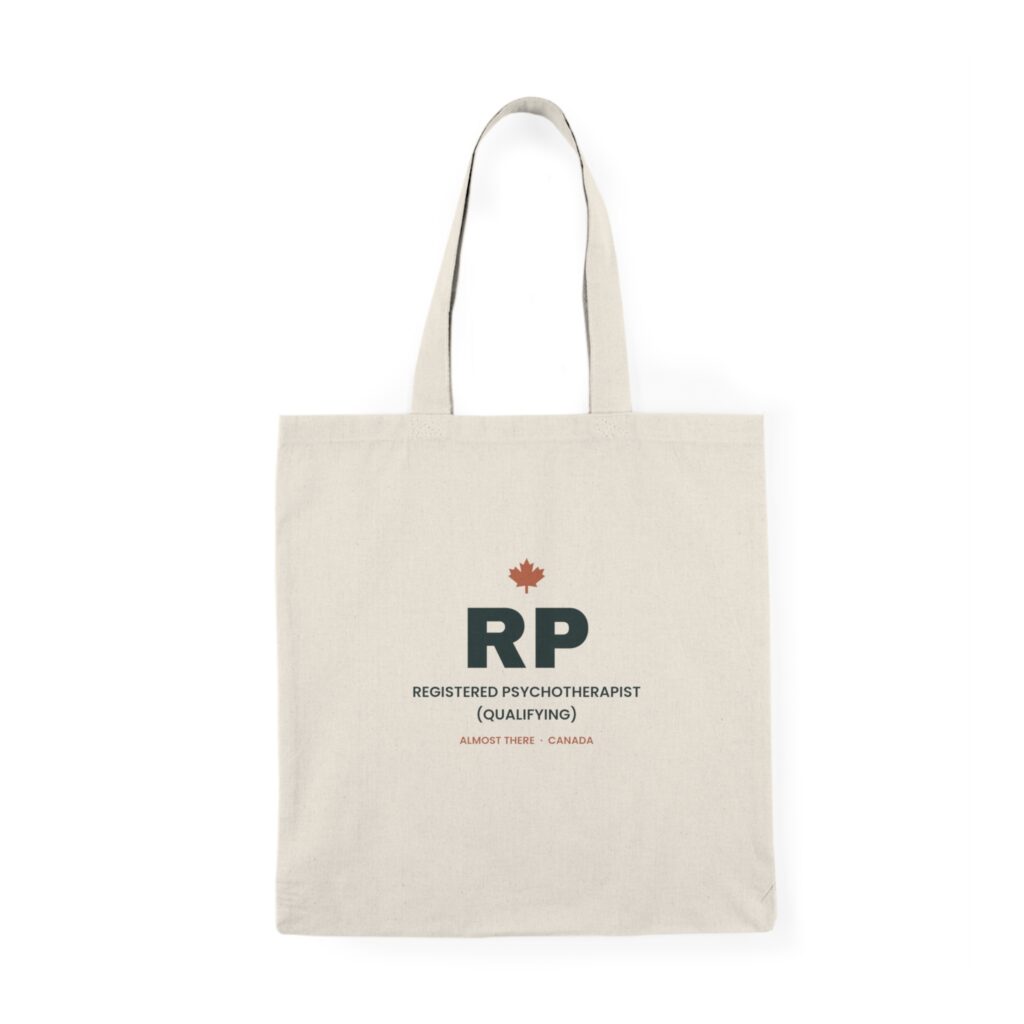 RP (Qualifying) Registered Psychotherapist Tote Bag – Psychotherapist Gift